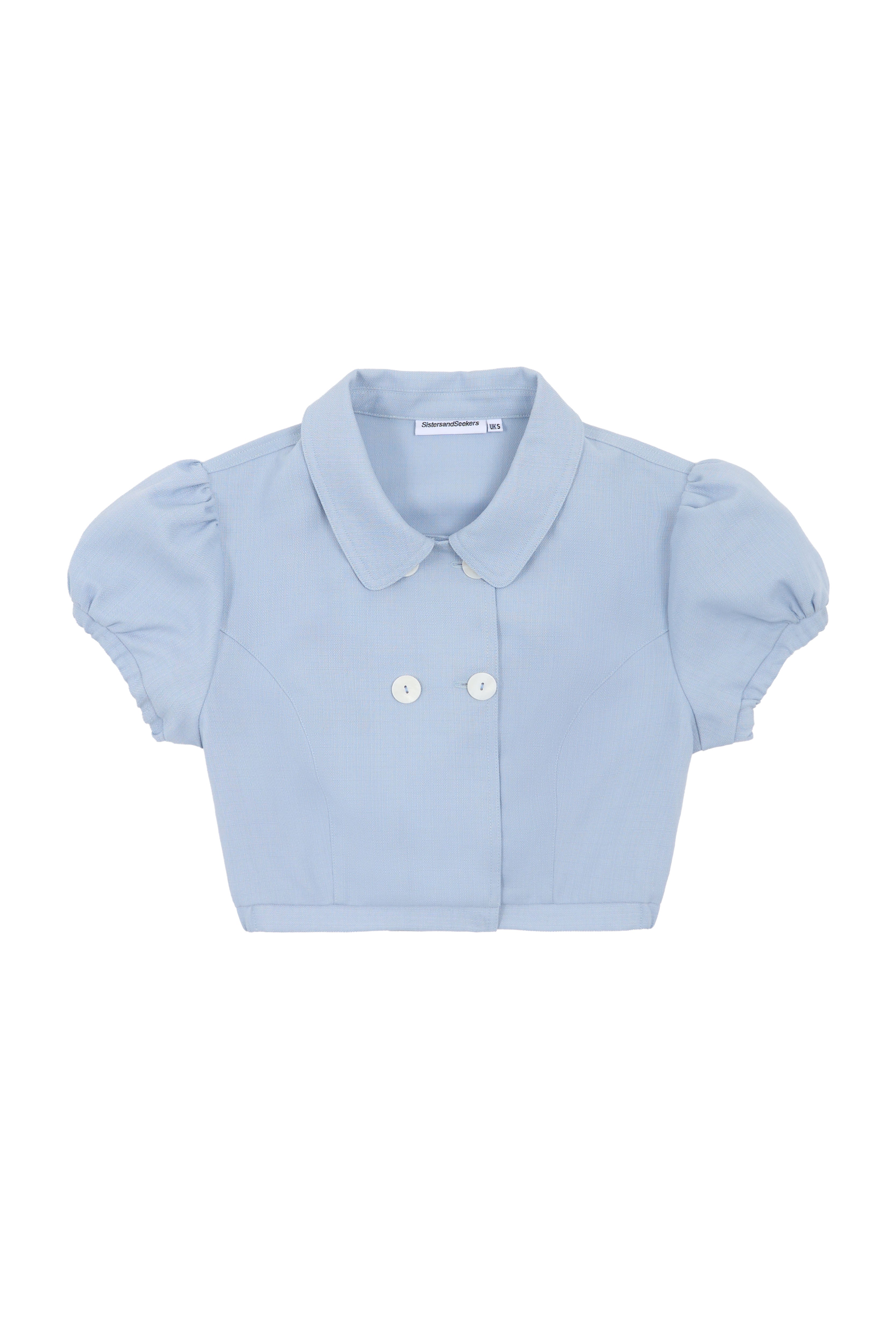 Flossy Cropped Blouse